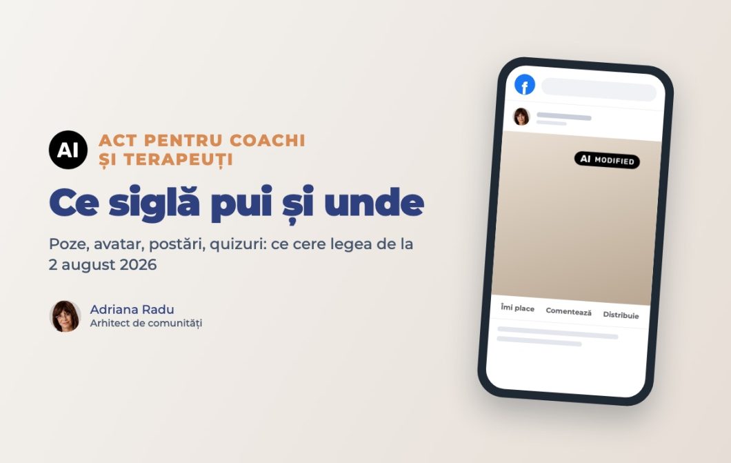 AI Act pentru coachi și terapeuți: ce siglă pui și unde